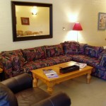 Ski Time Square - Living Room with gas log fireplace