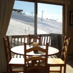 Storm Meadows East - Dining Table with slope views